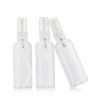 Large Stock Empty 50ml 60ml 100ml 120ml clear PET plastic spray bottle for Disinfection spray