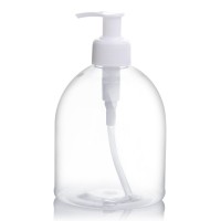 500ml/410 D28mm neck pet bottles plastic packaging for hand sanitizer gel bottles luxury pump bottle bulk order